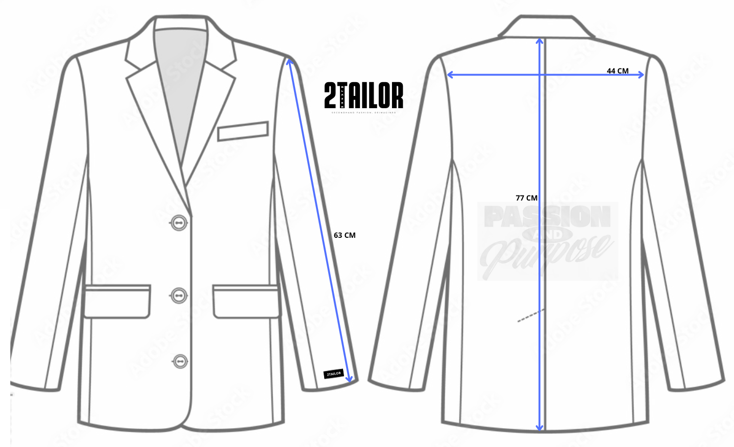 PASSION AND PURPOSE BLAZER 2TAILOR
